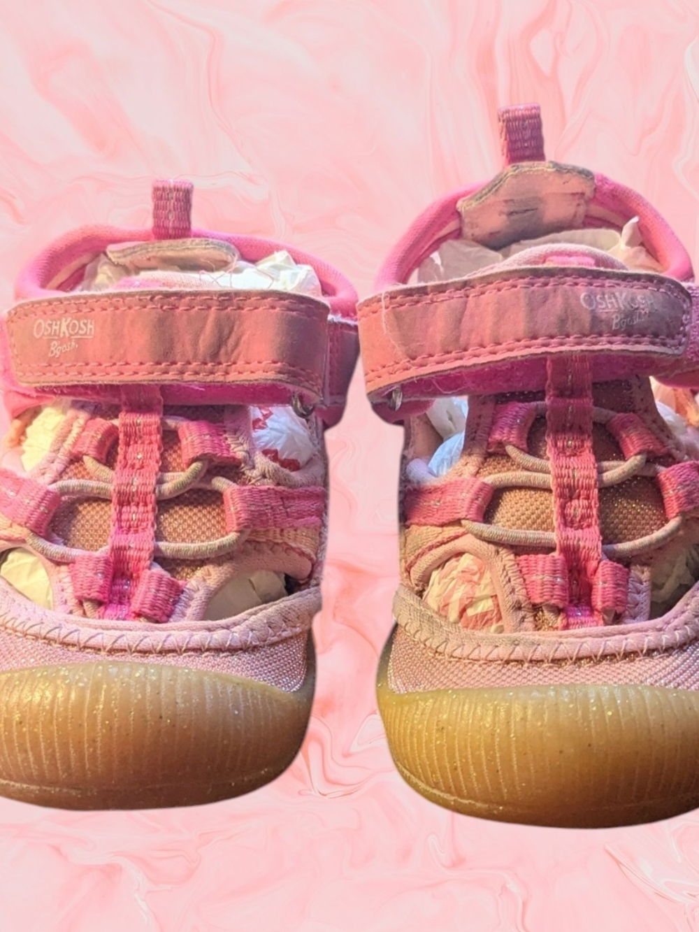 OshKosh B'gosh Pink Toddler Active Sandals